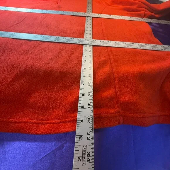 📌Woman Within Ferrari Red Microfleece Quarter-Zip Pullover 5X 38/40 - Picture 9 of 12